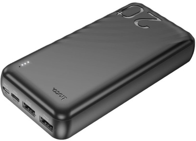 Мобильный аккумулятор Hoco J123A Element 20000mAh 2A 2xUSB-A черный