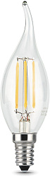Лампа светодиодная Gauss Filament 9Вт цок.:E14 свеча 220B св.свеч.бел.нейт. CF35 (упак.:1шт) (104801209)