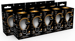Лампа светодиодная Gauss Filament 105202109-D 9Вт цок.:E27 шар 220B св.свеч.бел.теп. (упак.:10шт)
