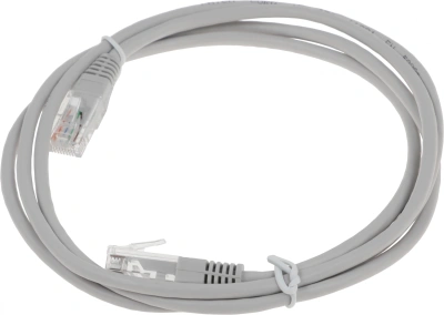 Патч-корд Lanmaster TWT-45-45-1.5-GY UTP RJ-45 вил.-вилка RJ-45 кат.5E 1.5м серый ПВХ (уп.:1шт)