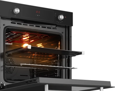 Духовой шкаф Газовый Weissgauff WGO 706 D черное стекло