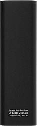 Накопитель SSD Netac USB-C 250GB NT01ZSLIM-250G-32BK Z Slim черный
