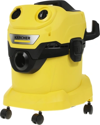 Строительный пылесос Karcher WD 4 V-20/5/22 1000Вт (уборка: сухая/сбор воды) желтый
