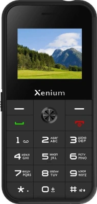 Мобильный телефон Xenium X718 черный моноблок 2Sim 1.77" 128x160 Spreadtrum ThreadX RTOS 0.3Mpix GSM900/1800 MP3