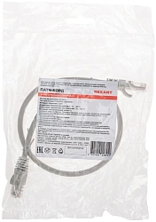 Патч-корд Rexant 02-0290-05 U/UTP RJ-45 вил. кат.6 0.5м серый LSZH