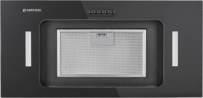 Вытяжка встраиваемая Meferi Ultra INBOX60BK Glass черный управление: кнопочное (1 мотор)