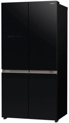 Холодильник Hitachi R-WB720PUC1 GCK 3-хкамерн. черный стекло инвертер