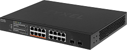 Коммутатор Zyxel XMG1915-18EP-EU0101F (L2+) 16x2.5Гбит/с 2SFP+ 8PoE++ 180W управляемый