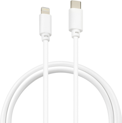 Кабель Buro PD18W USB Type-C (m)-Lightning (m) 1м белый