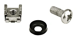Винт Hyperline CNS-M6-16-50 М6х16 с гайкой с шайбой (упак.:50шт)