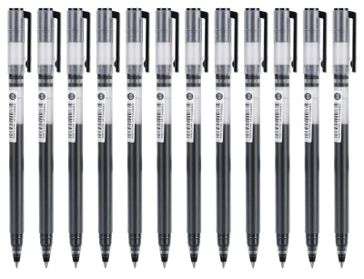 Ручка гелев. Deli Daily Max EG16-BK черн/прозрачный d=0.5мм черн. черн.