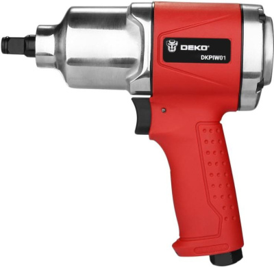 Гайковерт Deko DEKO DKPIW01 204л/мин красный/серебристый