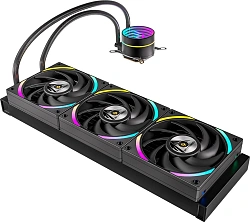 Система водяного охлаждения Formula Oasis L360 ARGB Soc-AM5/AM4/1200/2066/1700/1851 черный 4-pin 1-27dB Al+Cu 360W Ret (OASIS L360 ARGB BK)