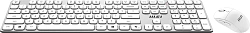 Клавиатура + мышь MSI Forge K210 W COMBO клав:белый мышь:белый USB беспроводная (S11-43RU310-Y92)