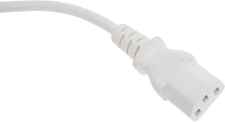 Шнур питания Lanmaster LAN-PP13/14-1.0-WH C13-С14 проводник.:3x0.75мм2 1м 220В 10А белый