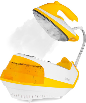 Парогенератор Kitfort КТ-9135 2000Вт желтый/белый