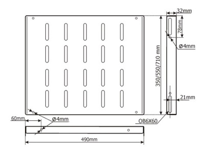 Полка стационарная Lanmaster TWT-RACK2-S4-6/80 1U нагр.:80кг. 19" 350мм серый (упак.:1шт)