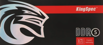 Память DDR5 16GB 5600MHz Kingspec KS5600D5P13516G RTL PC5-44800 CL40 DIMM 288-pin 1.35В single rank Ret