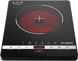 Плита Инфракрасная Hyundai HYC-0120 черный стеклокерамика (настольная)