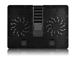 Подставка для ноутбука Deepcool U PAL (DP-N214A5_UPAL) 15.6" 390x280x28мм 26дБ 1xUSB 2x 140ммFAN 765г пластик ABS черный