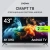 Телевизор LED Digma 43" DM-LED43UBB41 Android TV Frameless Metal темно-серебристый/серый 4K Ultra HD 60Hz DVB-T DVB-T2 DVB-C DVB-S DVB-S2 USB WiFi Smart TV