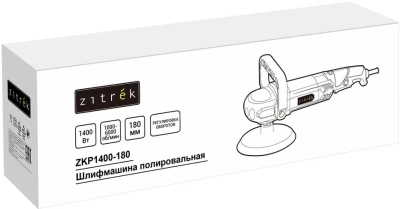Полировальная машина Zitrek ZKP1400-180 1400Вт 6000об/мин рез.шпин.:M14 d=180мм (085-1038)