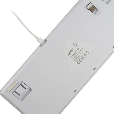 Клавиатура Acer OKR302 механическая белый USB беспроводная BT/Radio Multimedia for gamer для ноутбука LED (ZL.KBDEE.016)