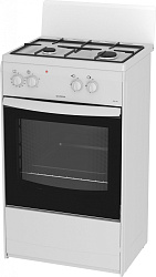 Плита Комбинированная Darina S KM 521 300 W белый/черный (без крышки) реш.сталь