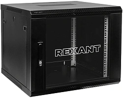Шкаф коммутационный Rexant (04-0966-112) настенный 6U 400x542мм пер.дв.стекл серый