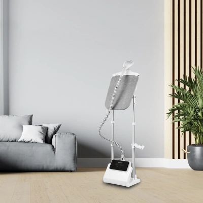 Отпариватель напольный Kitfort КТ-9122 1800Вт белый/серый