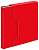 Папка с 100 прозр.вклад. Бюрократ DeLuxe DLVBOX100RED A4 пластик 0.7мм красный в коробе