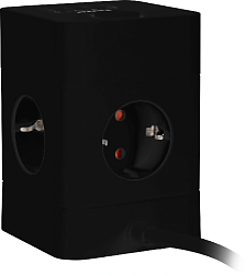 Сетевой удлинитель Buro BU-PTE4.1UC-Plus-B 1.5м (4 розетки) черный (коробка)