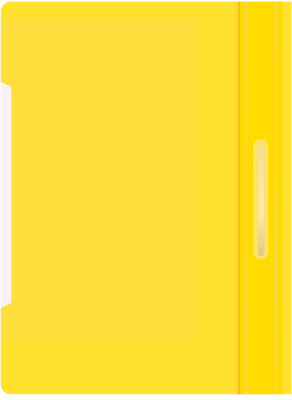 Папка-скоросшиватель Бюрократ -PS20YEL A4 прозрач.верх.лист пластик желтый 0.12/0.16