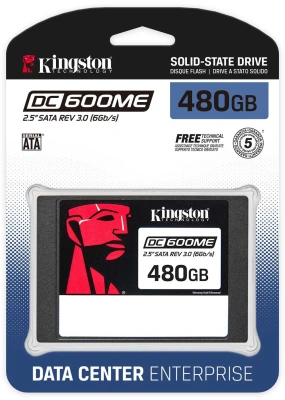 Накопитель SSD Kingston SATA-III 480GB SEDC600ME/480G DC600M 2.5" 1 DWPD