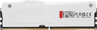 Память DDR5 2x16GB 6000MHz Kingston KF560C36BWE2AK2-32 Fury Beast White Expo RGB RTL PC5-48000 CL36 DIMM 288-pin 1.35В kit single rank с радиатором Ret