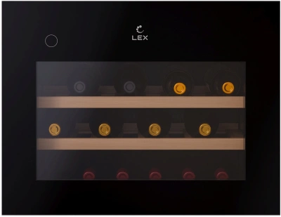 Винный шкаф Lex LWD6028BL PP 1-нокамерн. черный стекло (CHAT500005)