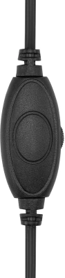 Наушники с микрофоном Оклик HS-L315G черный 1.8м накладные USB оголовье (2007552)