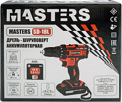 Дрель-шуруповерт Masters SD-18L аккум. патрон:быстрозажимной (18809)