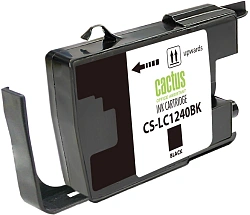 Картридж струйный Cactus CS-LC1240BK черный (24мл) для Brother MFC-J6510/6910DW с чипом