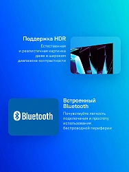 Телевизор QLED Sber 50" SDX-50UQ5231 Салют ТВ Frameless темно-серый 4K Ultra HD 60Hz DVB-T DVB-T2 DVB-C DVB-S DVB-S2 USB WiFi Smart TV