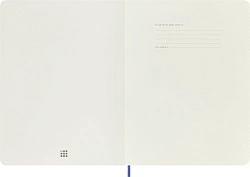 Блокнот Moleskine CLASSIC SOFT QP621B42 XLarge 190х250мм 192стр. линейка мягкая обложка голубая гортензия