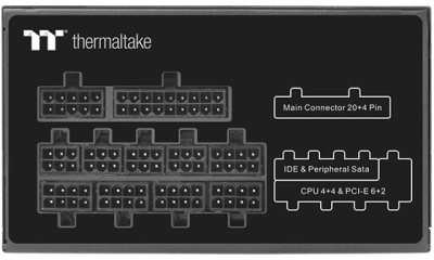 Блок питания Thermaltake ATX 650W Toughpower PF1 80+ platinum (20+4pin) APFC 140mm fan color LED 9xSATA Cab Manag RTL