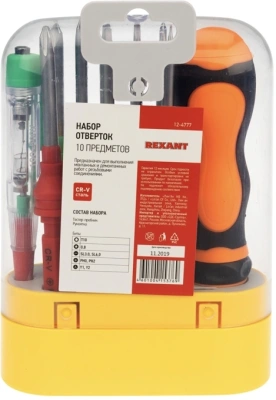 Набор отверток Rexant 12-4777 в компл.:10 предметов