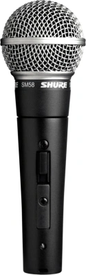 Микрофон проводной Shure SM58SE черный/серебристый