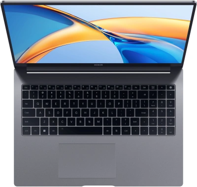 Ноутбук Honor MagicBook X16 2024 BRN-H56 Ryzen 5 7640HS 16Gb SSD512Gb AMD Radeon 760M 16" IPS WQXGA (1920x1200) без ОС grey WiFi BT Cam (5301AJYD)