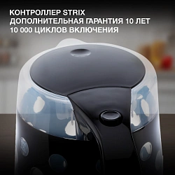 Чайник электрический Hyundai HYK-G2012 1.7л. 2000Вт черный/прозрачный корпус: пластик
