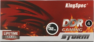 Память DDR4 32GB 3200MHz Kingspec KS3200D4M13532G RTL PC4-25600 CL19 DIMM 288-pin 1.2В single rank с радиатором Ret