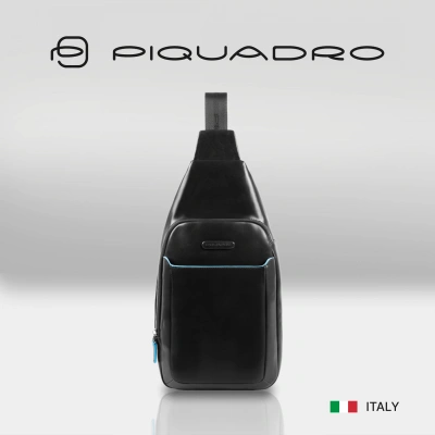 Рюкзак слинг мужской Piquadro Blue Square CA4827B2/N черный кожа