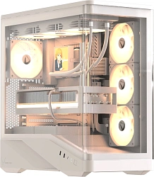 Корпус Formula Crystal U9 белый без БП ATX 2xUSB3.0 audio bott PSU
