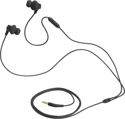 Гарнитура внутриканальные JBL ENDURANCE RUN2 1.2м черный проводные в ушной раковине (JBLENDURRUN2BLK)